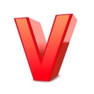 3d letter V