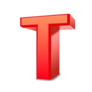 3d letter T