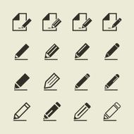 Pencil an icon