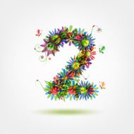 Two floral number for your design