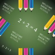 welcome back to school vector background N3