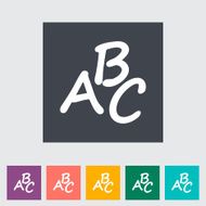 Alphabet flat icon