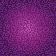 purple number background