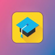 Vector Professor Hat Icon N2