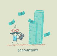 accountant with a calculator N2
