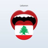 Lebanon language Abstract human tongue