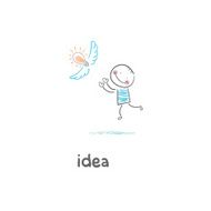 man catches his idea N2