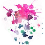 Vector spray paint watercolor splash background