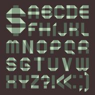 Font from spindrift scotch tape - Roman alphabet