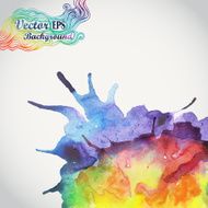 Abstract hand drawn watercolor N4