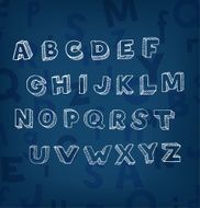 Stylized decorative doodle alphabet N2