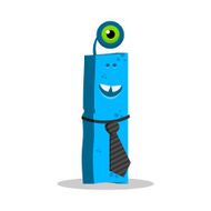 Letter I monster Vector illustration