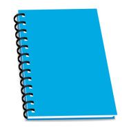 vector stack of ring binder book or notebook isolated N2