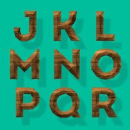 Wooden polygonal alphabet part 2