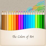 Color pencils on paper background N4