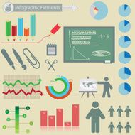 Infographics elements Education