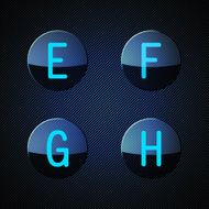Transparent alphabet N6