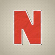 Paper alphabet N43