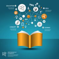Education science concept design for infographics