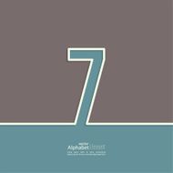 The number abstract background N7