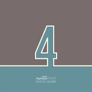 The number abstract background N8