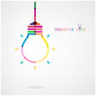 Creative light bulb Idea concept background N26