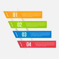 Infographics template with banners N2
