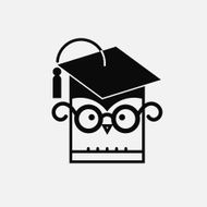 Owl With Graduating Hat