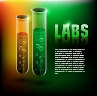 Test tube glass icon Lab Collection