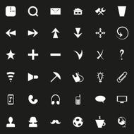 Flat Icons Set N10