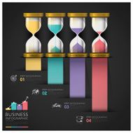 Sandglass Money And Financial Business Staircase Step Infographic N2