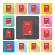 Book Icon color set vector illustration N4