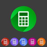 calculator flat icon N6
