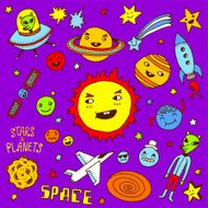 Solar system Vector illustration N2