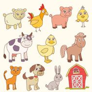 Funny farm animals