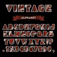 Vintage alphabet N5