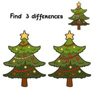 Find 3 differences (christmas tree) N2