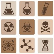 Vector Set of Chemistry Icons N19