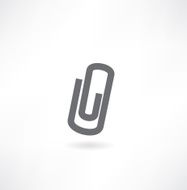 paperclip icon vector N2