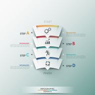 Modern infographics options banner N221