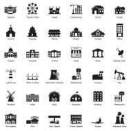 Buildings and city icon set