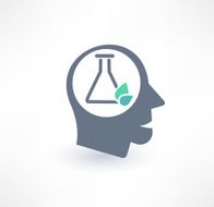 Chemist icon The concept of scientific workers Logo design N2