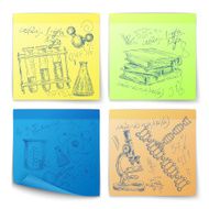 Science sketch stickers