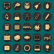 Set education icons N11