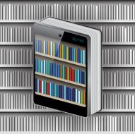 Phone Book on Library background