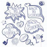 Back to school Doodle background N2
