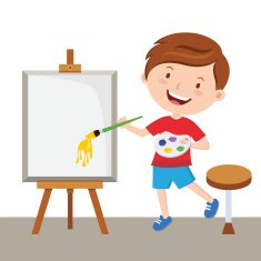 Little artist painting N2