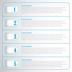 Step numbers options chek list business template