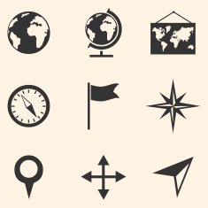 Vector Set of Geography Icons N15