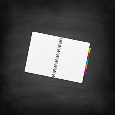 Blank Notebook on Blackboard - Chalkboard N2